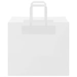 HKH Sacos de Papel 250 Unidades com Alças - Branco - 32x22x28 cm