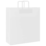 HKH Sacos de Papel 250 Unidades com Alças - Branco - 45x17x48 cm
