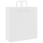 HKH Sacos de Papel 250 Unidades com Alças - Branco - 45x17x48 cm