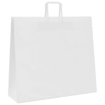 HKH Sacos de Papel 250 Unidades com Alças - Branco - 54x15x49 cm