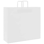 HKH Sacos de Papel 250 Unidades com Alças - Branco - 54x15x49 cm