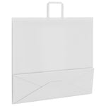 HKH Sacos de Papel 250 Unidades com Alças - Branco - 54x15x49 cm