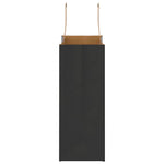 HKH Sacos de Papel 250 Unidades com Alças - Preto - 21x11x28 cm