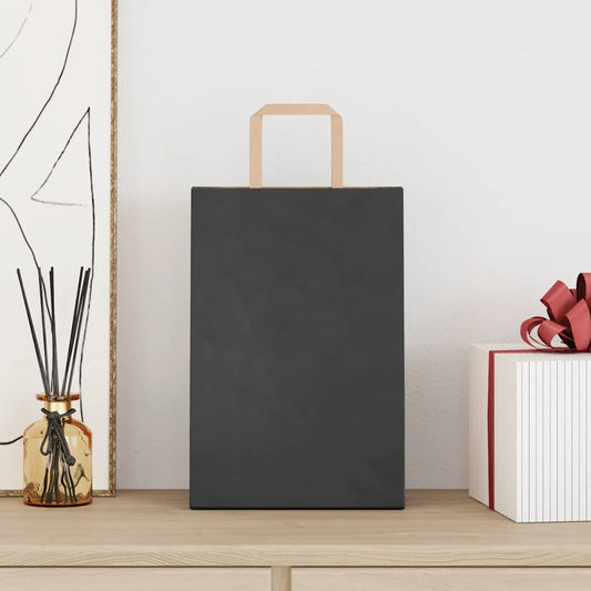 HKH Bolsas de Papel 250 Unidades con Asas - Blanco - 21x11x31 cm