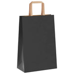 HKH Sacos de Papel 250 Unidades com Alças - Branco - 21x11x31 cm