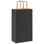 HKH Sacos de Papel 250 Unidades com Alças - Preto - 21x11x36 cm