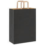 HKH Sacos de Papel 250 Unidades com Alças - Preto - 26x12x35 cm