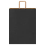 HKH Sacos de Papel 250 Unidades com Alças - Preto - 32x12x42 cm