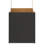 HKH Bolsas de papel 250 unidades con asas - Negro - 32x22x24 cm