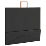 HKH Bolsas de Papel 250 Unidades con Asas - Negro - 54x15x49 cm