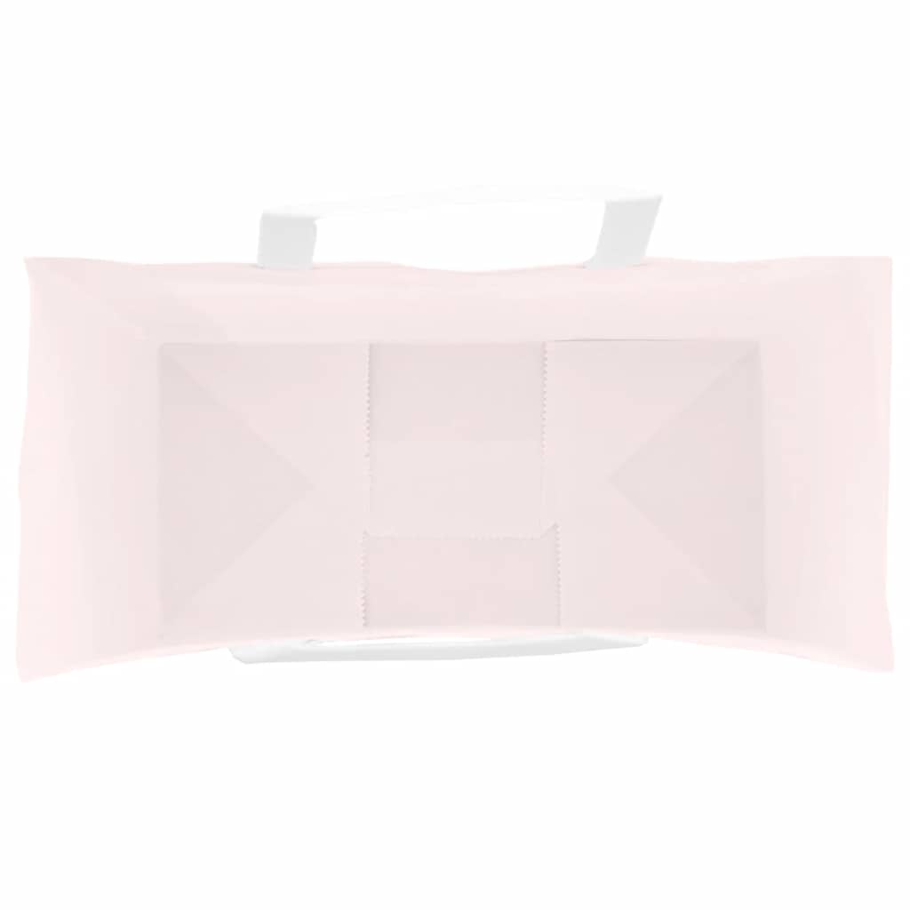 HKH Bolsas de Papel 50 Unidades con Asas - Rosa - 18x8x22 cm