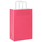 HKH Sacos de Papel 50 Unidades com Alças - Rosa - 21x11x31 cm