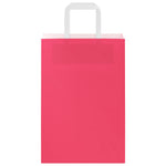 HKH Sacos de Papel 50 Unidades com Alças - Rosa - 21x11x31 cm