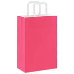 HKH Sacos de Papel 50 Unidades com Alças - Rosa - 21x11x31 cm