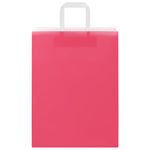 HKH Sacos de Papel 50 Unidades com Alças - Rosa - 26x12x35 cm