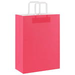 HKH Sacos de Papel 50 Unidades com Alças - Rosa - 26x12x35 cm