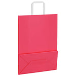 HKH Sacos de Papel 50 Unidades com Alças - Rosa - 26x12x35 cm