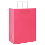 HKH Sacos de Papel 50 Unidades com Alças - Rosa - 32x17x44 cm