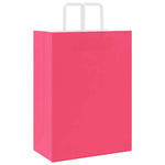 HKH Sacos de Papel 50 Unidades com Alças - Rosa - 32x17x44 cm