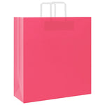 HKH Sacos de Papel 50 Unidades com Alças - Rosa - 45x17x48 cm