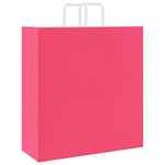 HKH Sacos de Papel 50 Unidades com Alças - Rosa - 45x17x48 cm