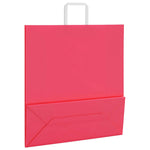 HKH Sacos de Papel 50 Unidades com Alças - Rosa - 45x17x48 cm