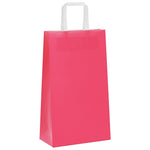 HKH Sacos de Papel 250 Unidades com Alças - Rosa - 21x11x36 cm