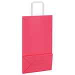 HKH Sacos de Papel 250 Unidades com Alças - Rosa - 21x11x36 cm