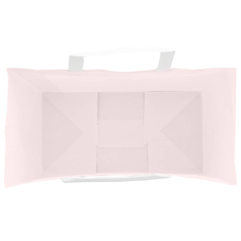 HKH Bolsas de Papel 250 Unidades con Asas - Rosa - 32x17x25 cm