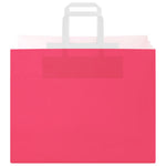 Bolsas de papel HKH 250 unidades con asas - Rosa - 32x22x24 cm