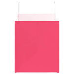 Bolsas de papel HKH 250 unidades con asas - Rosa - 32x22x24 cm
