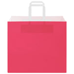 Bolsas de papel HKH 250 unidades con asas - Rosa - 32x22x28 cm