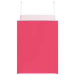 Bolsas de papel HKH 250 unidades con asas - Rosa - 32x22x28 cm