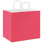 Bolsas de papel HKH 250 unidades con asas - Rosa - 32x22x28 cm