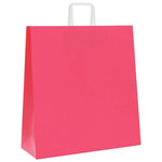 HKH Bolsas de Papel 250 Unidades con Asas - Rosa - 45x17x48 cm