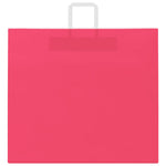 HKH Sacos de Papel 250 Unidades com Alças - Rosa - 54x15x49 cm