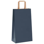 HKH Bolsas de Papel 50 Unidades con Asas - Azul - 21x11x36 cm