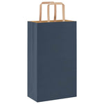 HKH Bolsas de Papel 50 Unidades con Asas - Azul - 21x11x36 cm