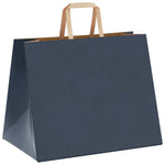 HKH Sacos de Papel 50 Unidades com Alças - Azul - 32x22x24 cm