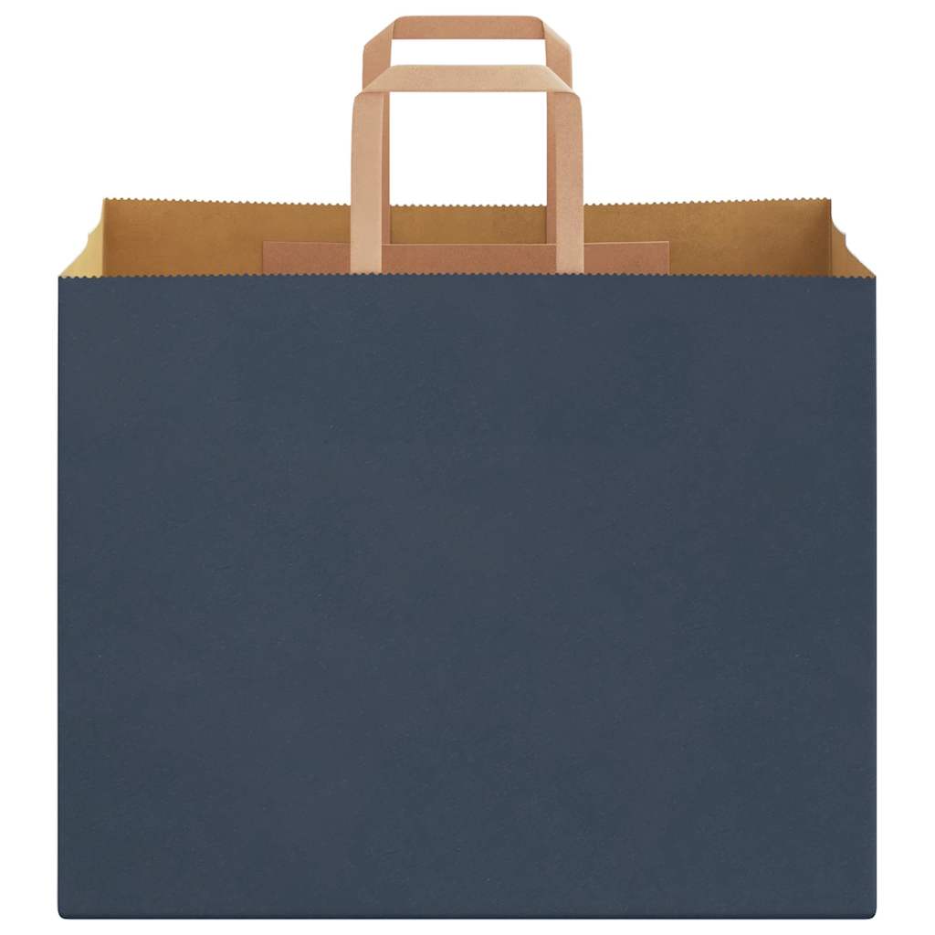 HKH Sacos de Papel 50 Unidades com Alças - Azul - 32x22x24 cm