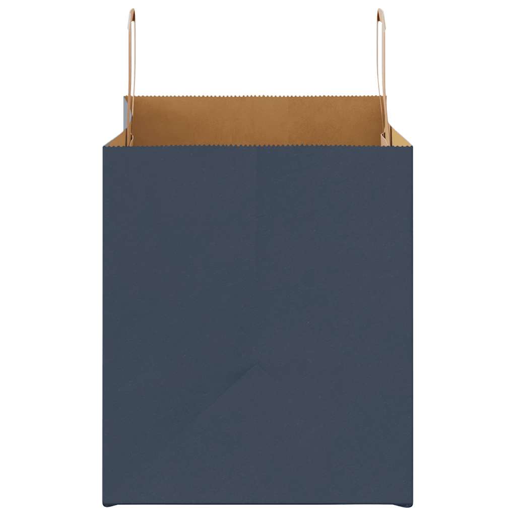 HKH Sacos de Papel 50 Unidades com Alças - Azul - 32x22x24 cm