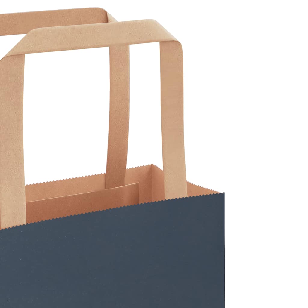 HKH Sacos de Papel 50 Unidades com Alças - Azul - 32x22x24 cm