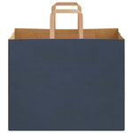 HKH Bolsas de Papel 250 Unidades con Asas - Azul - 32x22x24 cm