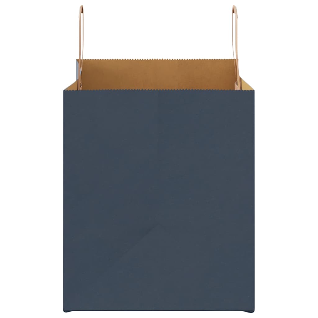 HKH Bolsas de Papel 250 Unidades con Asas - Azul - 32x22x24 cm