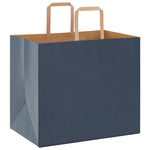 HKH Bolsas de Papel 250 Unidades con Asas - Azul - 32x22x28 cm