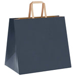 HKH Bolsas de Papel 250 Unidades con Asas - Azul - 32x22x28 cm