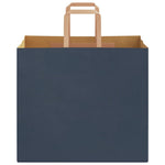 HKH Bolsas de Papel 250 Unidades con Asas - Azul - 32x22x28 cm