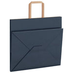 HKH Bolsas de Papel 250 Unidades con Asas - Azul - 32x22x28 cm