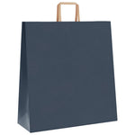 HKH Bolsas de Papel 250 Unidades con Asas - Azul - 45x17x48 cm
