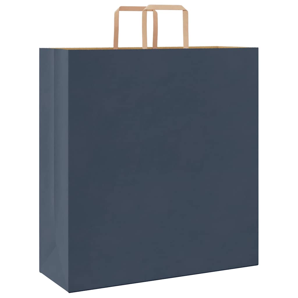 HKH Bolsas de Papel 250 Unidades con Asas - Azul - 45x17x48 cm